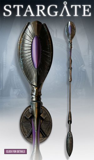 Stargate Lifesize Goa'uld Ma'Tok Staff Weapon Prop Replica