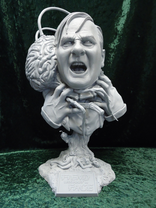 Fiend Without A Face 19 Inch 1/2 Scale Big Head Model Kit - Click Image to Close