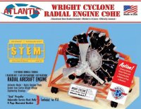 Wright Cyclone 9 Radial Engine STEM Re-Issue Model Kit by Atlantis