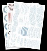 Star Trek U.S.S. Excelsior NX-2000 / NCC-2000 1/1000 Scale Aztec Decals