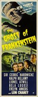 Ghost of Frankenstein Lon Chaney 1942 Repro Insert Poster 14X36