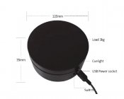Mini Turntable Display 4.75" - Black