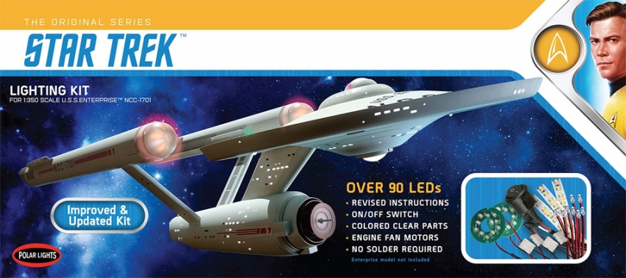 Star Trek U.S.S. Enterprise Light Kit 1/350 Scale by Polar Lights - Click Image to Close