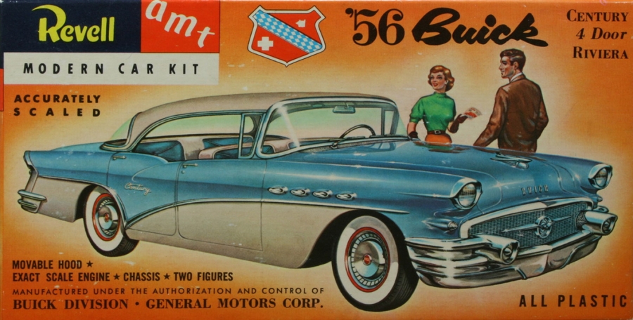 Buick 1956 Riviera with Glass 1/32 Scale Revell Reissue Model Kit by Atlantis - Click Image to Close
