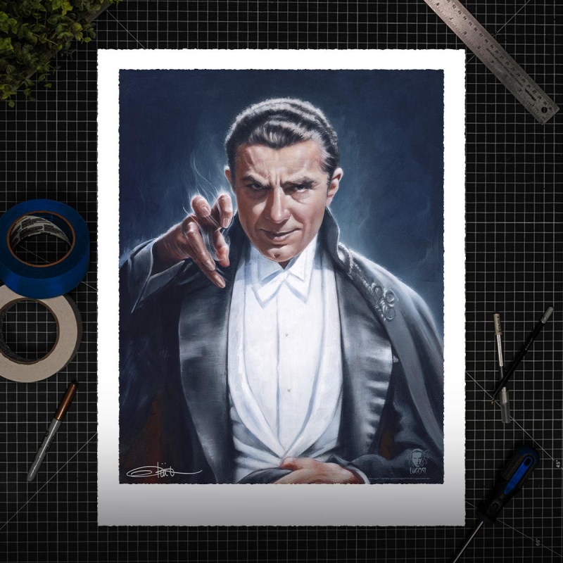 Dracula Bela Lugosi Fine Art Print by Olivia De Berardinis Count Dracula - Click Image to Close