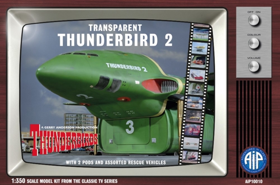 Thunderbirds Thunderbird 2 (Transparent Vers.) 1/350 Scale Model Kit - Click Image to Close