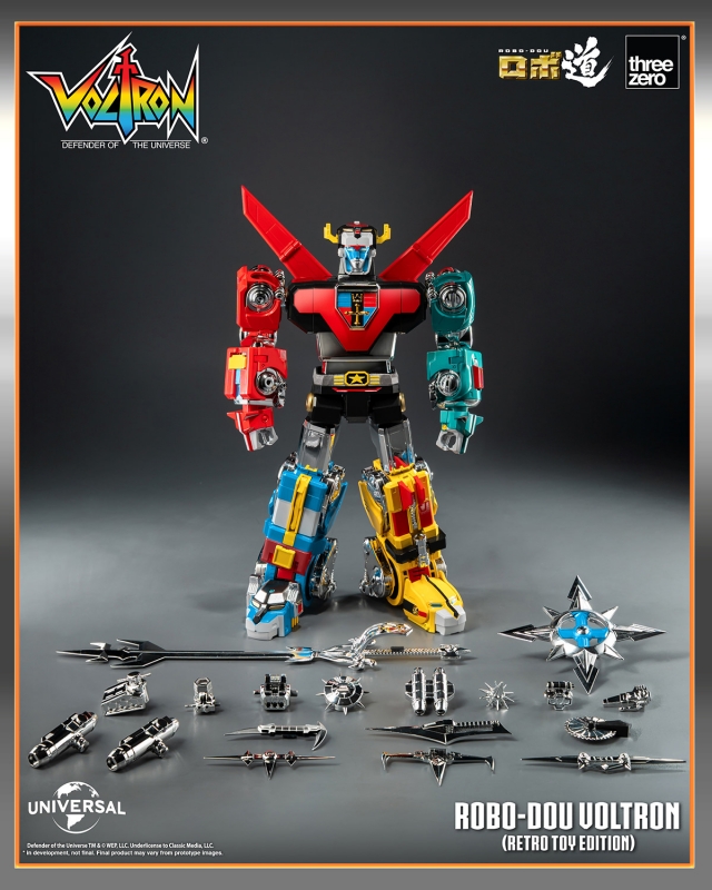 Voltron ROBO-DOU Retro Toy Edition Robot - Click Image to Close