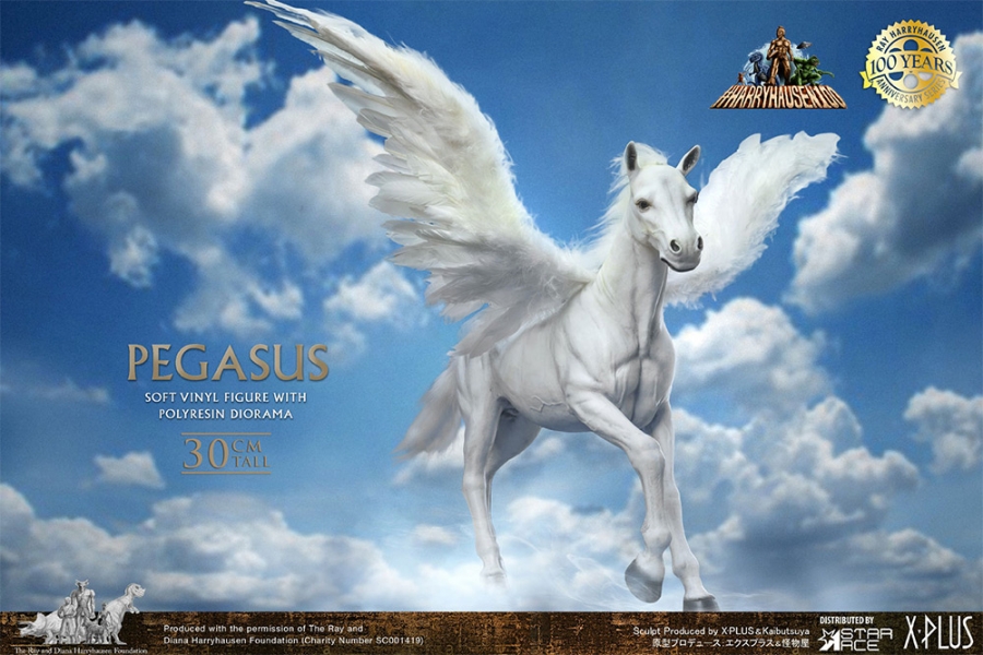 Clash of the Titans Pegasus Horse DELUXE 1/6 Scale Statue by X-Plus/Star Ace Ray Harryhausen 100th - Click Image to Close