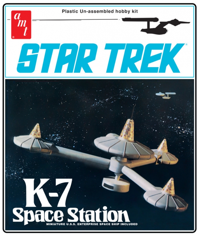 Star Trek K-7 Space Station 1976 1/7600 Scale Reissue Model Kit by AMT - Click Image to Close