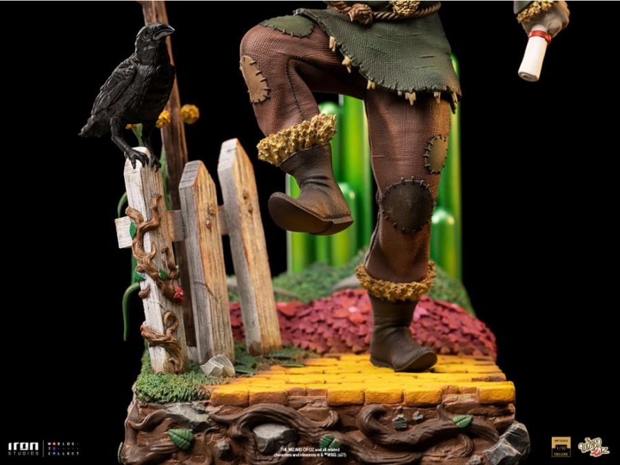 Wizard Of OZ Scarecrow Deluxe 1:10 Scale Statue By Iron Studios - Click Image to Close