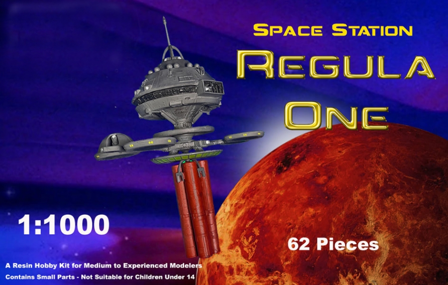 Regula 1 Space Station 1982 1/1000 Scale Model Kit - Click Image to Close