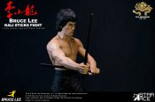 Bruce Lee Kali Sticks Fight Deluxe 1/6 Scale Statue with Base and Backdrop
