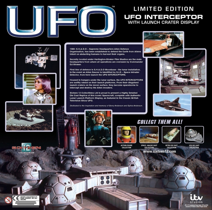 UFO TV Series Interceptor Diecast Replica Gerry Anderson (PERFECT MINT) by Sixteen 12 - Click Image to Close