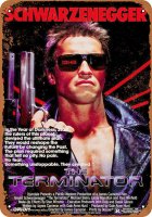 Terminator 1984 Movie Poster 10" x 14" Metal Sign