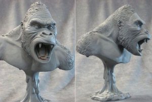 King Kong 9 Inch Bust Model Kit