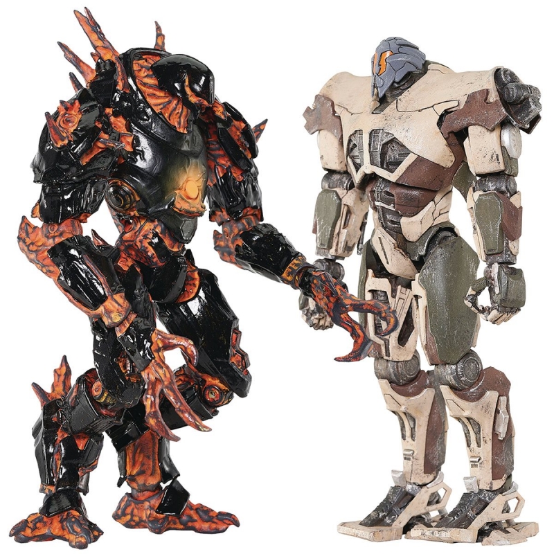 Pacific Rim Uprising: Special Ops Series - Drone (Breach Energy) & Titan Redeemer (Desert Combat) Deluxe Figure Set - Click Image to Close