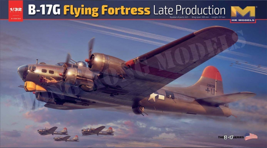 B-17G Flying Fortress Late Production 1/32 Scale Model Kit by HK Models - Click Image to Close