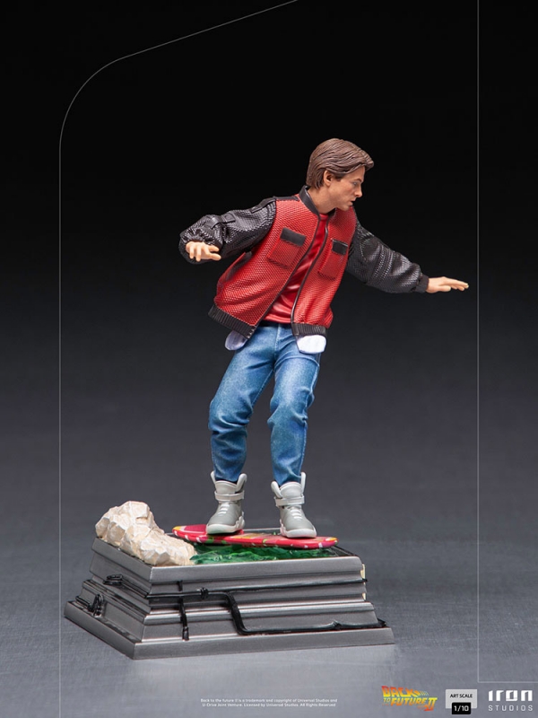 Back to the Future Marty McFly on Hoverboard 1/10 Scale Statue - Click Image to Close