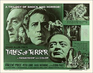 Tales of Terror 1962 Half Sheet Reproduction Poster Vincent Price