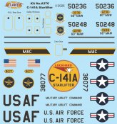 Lockheed C-141A Starlifter 1/108 Scale Aurora Re-Issue Model Kit by Atlantis