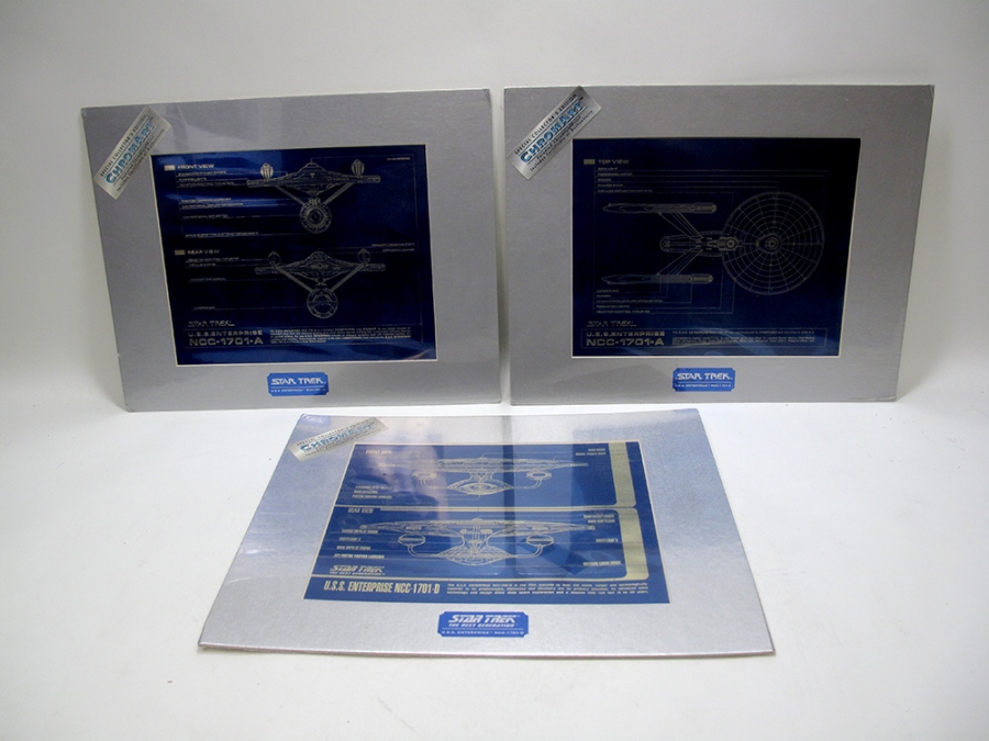 Star Trek Enterprise Blueprint Chromart 3 Limited Edition Art Prints - Click Image to Close