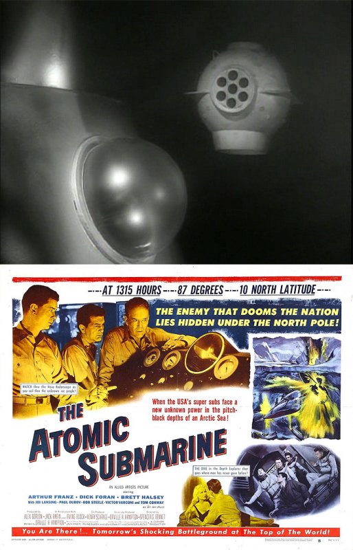 Atomic Submarine 1959 Bathysphere Mini Submarine Model Kit - Click Image to Close