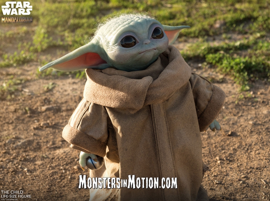 Star Wars Mandalorian Baby Yoda The Child Grogu Life Size Prop Replica - Click Image to Close