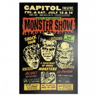 Hollywood Monster Show Poster - Black