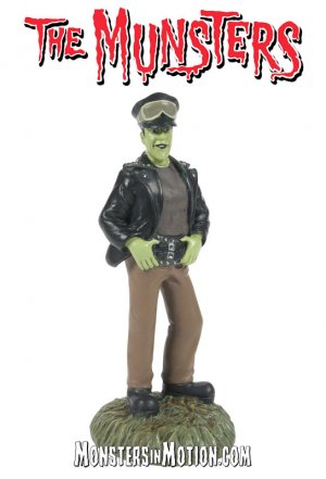 Munsters Village Hot Rod Herman Statue by Hot Properties