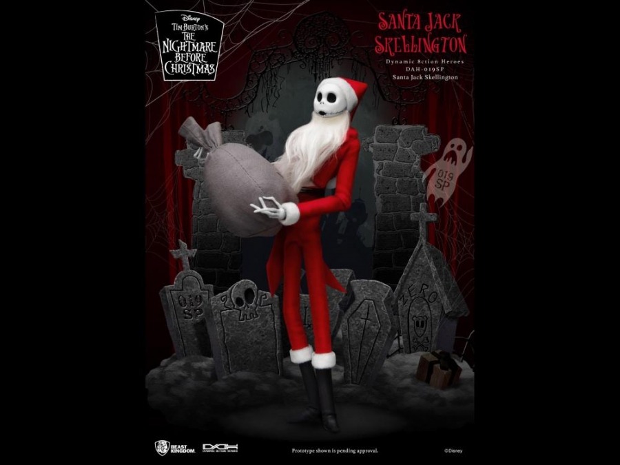 Nightmare Before Christmas Santa Jack Dynamic 8ction Heroes DAH-019SP - Click Image to Close