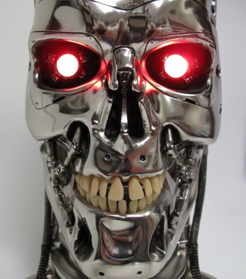 Terminator 2 Judgement Day Endoskeleton Endoskull Head T-800 Prop Replica  by Hollywood Collector's Gallery Terminator 2 Judgement Day Endoskeleton  Endoskull Head T-800 Prop Replica by Hollywood Collector's Gallery  [291JR249] - $999.99 