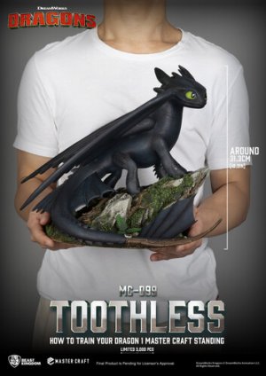 How to Train Your Dragon Standing Toothless Master Craft Statue