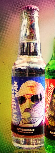 Invisible Man Invisibubble Soda RARE SDCC EXCLUSIVE