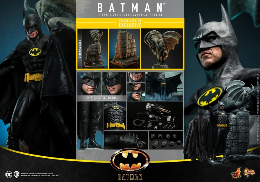 Batman (1989) Batman 1/6 Scale Figure Deluxe Edition By Hot Toys - Click Image to Close