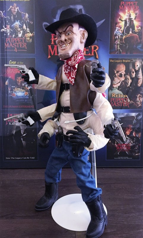 Puppet Master Six Shooter Life Size Prop Replica with Bonus Figure - Click Image to Close