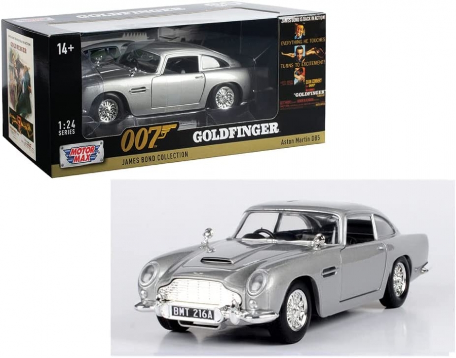 James Bond Goldfinger 1/24 Aston Martin DB5 Diecast Model Car - Click Image to Close