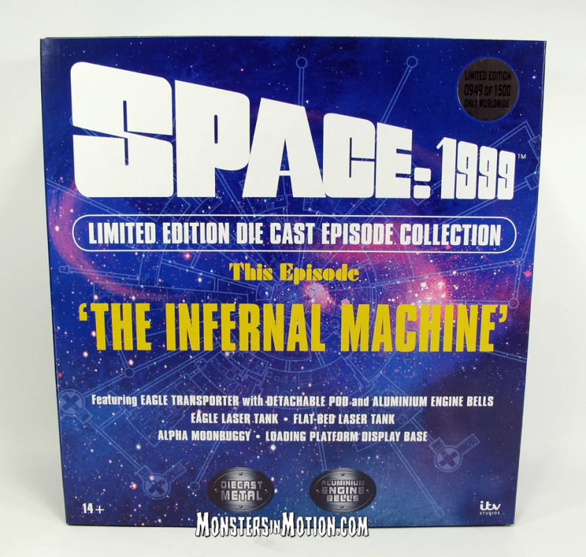 Space 1999 Infernal Machine 12" Diecast Eagle Transporter with 2 Alpha Defense Laser Tanks Deluxe Set - Click Image to Close
