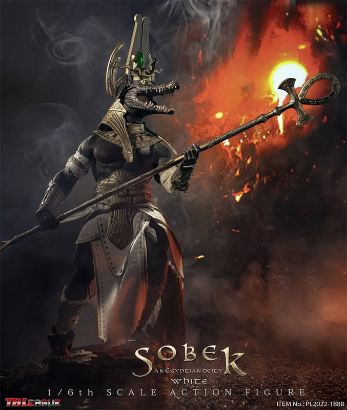 Egyptian God Sobek White Version 1/6 Scale Figure - Click Image to Close