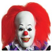 It Pennywise The Clown Overhead Latex Mask with Hair Stephen King