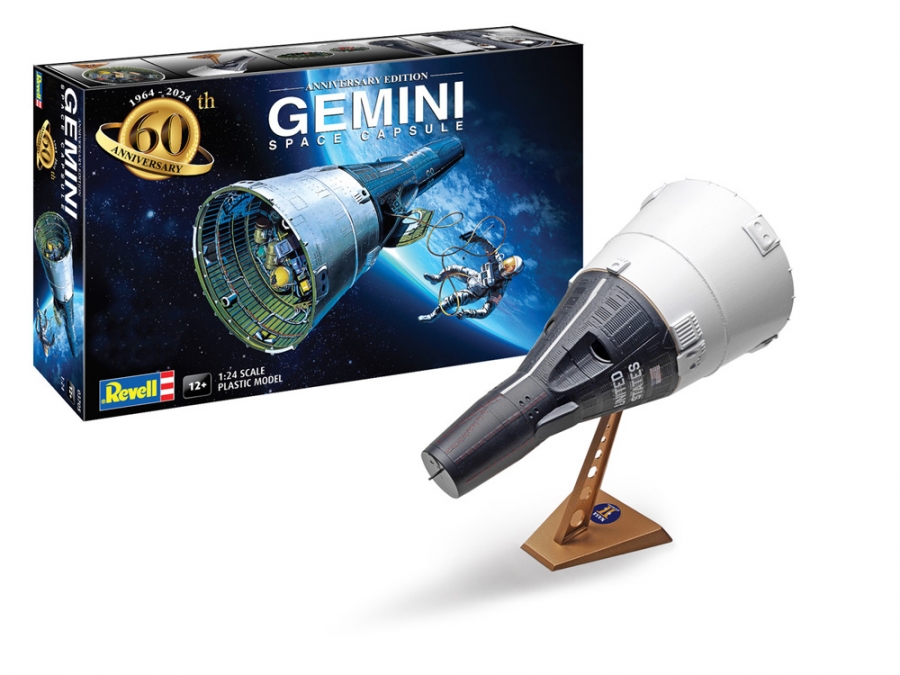 Gemini Space Capsule 60th Anniversary Edition 1/24 Revell Germany - Click Image to Close