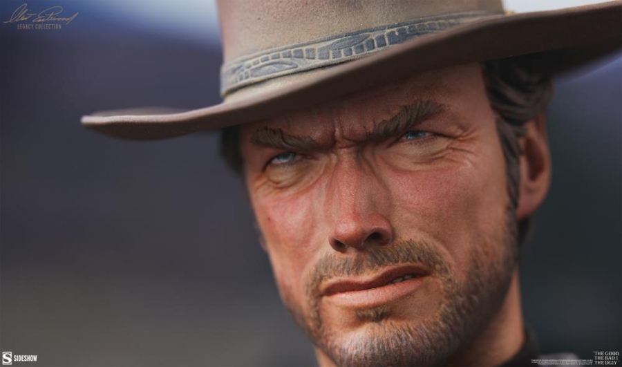 Good, The Bad, The Ugly - Man With No Name 24" Statue - Click Image to Close