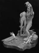 Aurora Monster Scenes Scale Creature Cave Scene #2 Model Kit