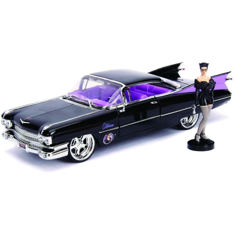 Catwoman 1959 Bombshell Cadillac Coupe Deville 1/24 Diecast Car - Click Image to Close