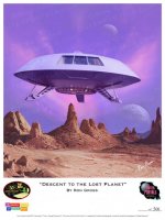 Lost In Space Descent to the Lost Planet Poster by Ron Gross