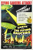 Earth VS. The Flying Saucers 1956 One Sheet Poster