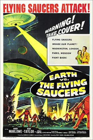 Earth VS. The Flying Saucers 1956 One Sheet Poster