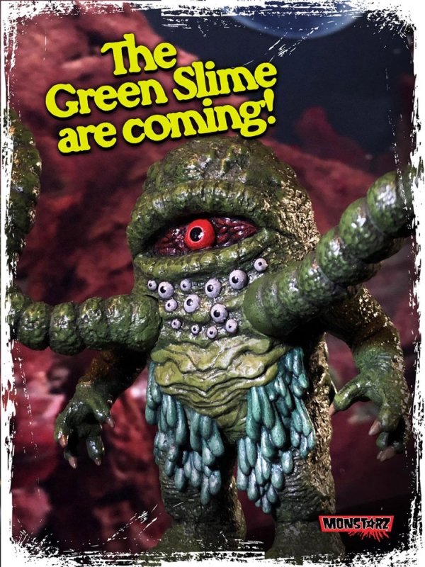 Green Slime Boxed Retro Action Figure - Click Image to Close