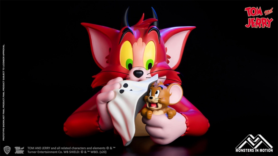 Tom and Jerry (Devil Version) Vinyl Bust by Soap Studios - Click Image to Close