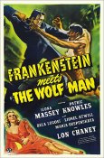 Frankenstein Meets the Wolf Man 1943 Reproduction Poster 27x41