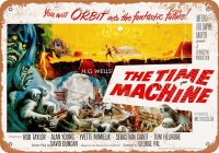 Time Machine 1960 H.G Wells 9" x 12" Metal Sign
